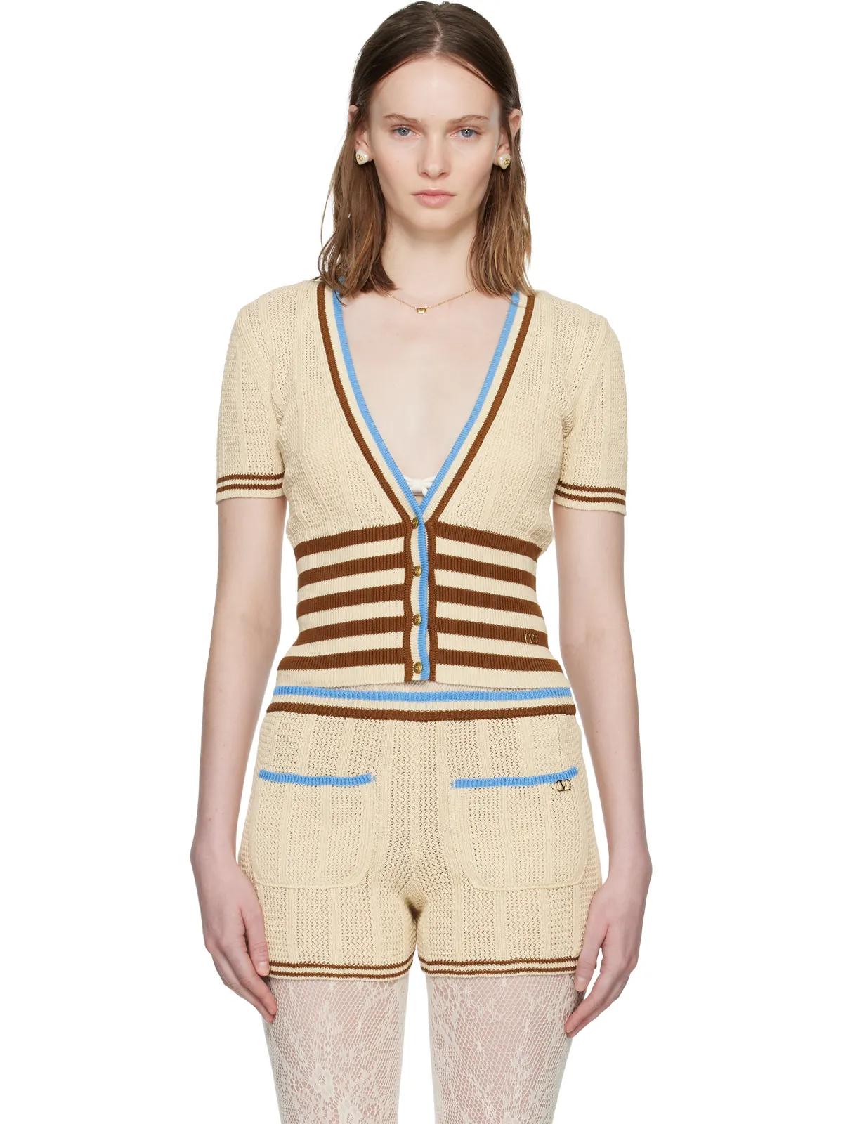 Valentino コットン カーディガン - 画像1