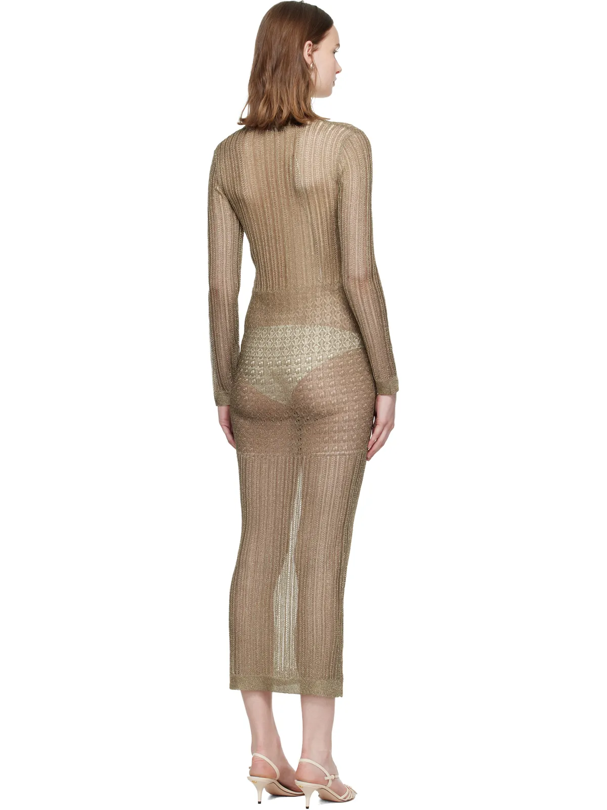 Valentino Tailored Elegance ルレックス マキシドレス - 画像3