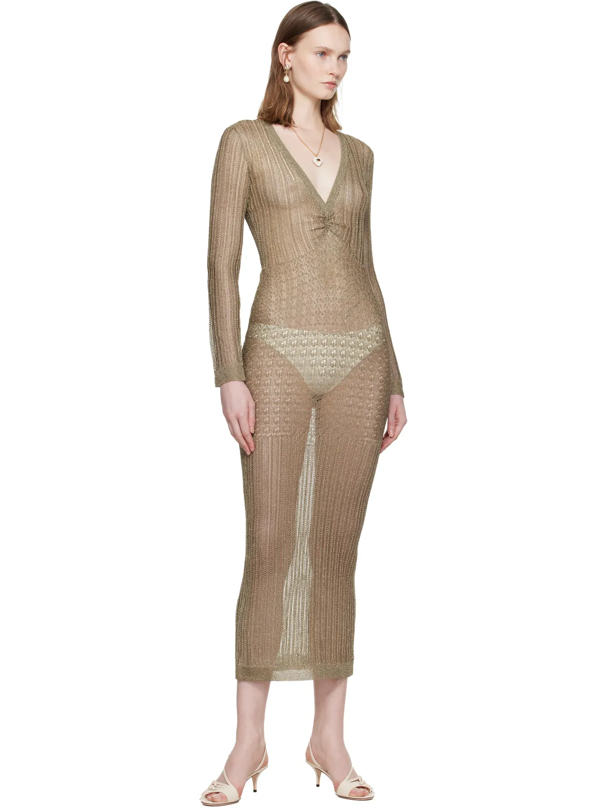 Valentino Tailored Elegance ルレックス マキシドレス - 画像4