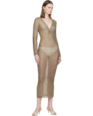 Valentino Tailored Elegance ルレックス マキシドレス - サムネイル4