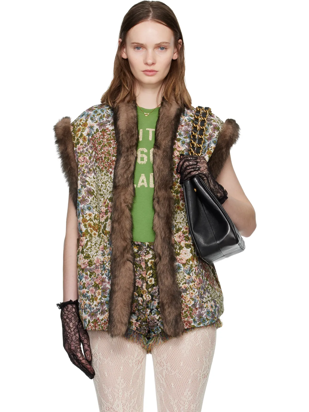 Valentino Après L'Hiver Fiorellini ゴブラン ベスト - 画像1