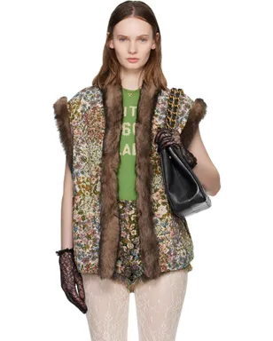 Valentino Après L'Hiver Fiorellini ゴブラン ベスト - サムネイル1