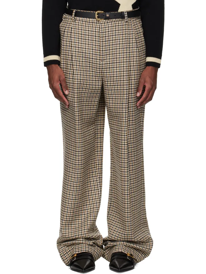 Valentino Valentino 千鳥格子 ウール トラウザーズの商品画像