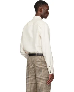 Valentino シルク シャンタン トグル シャツ - サムネイル3