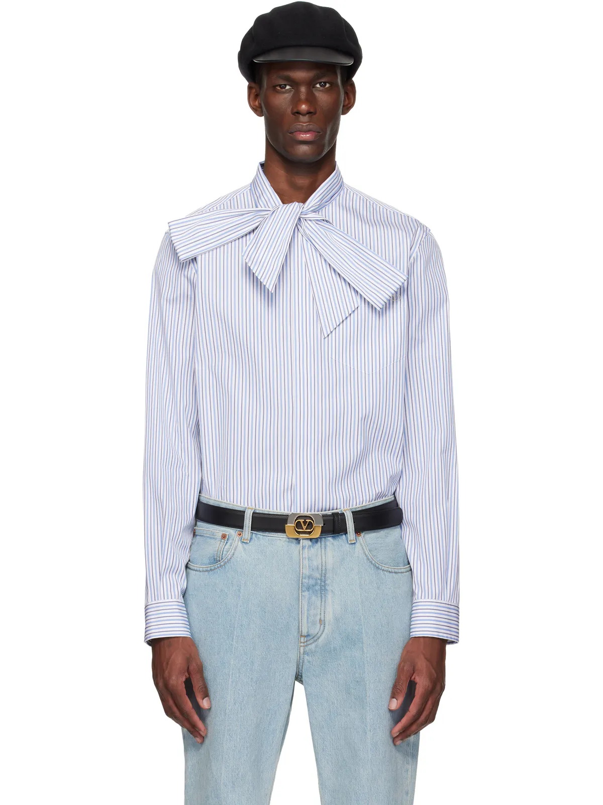Valentino VLogo Signature クラシック ストライプ シャツ - 画像1