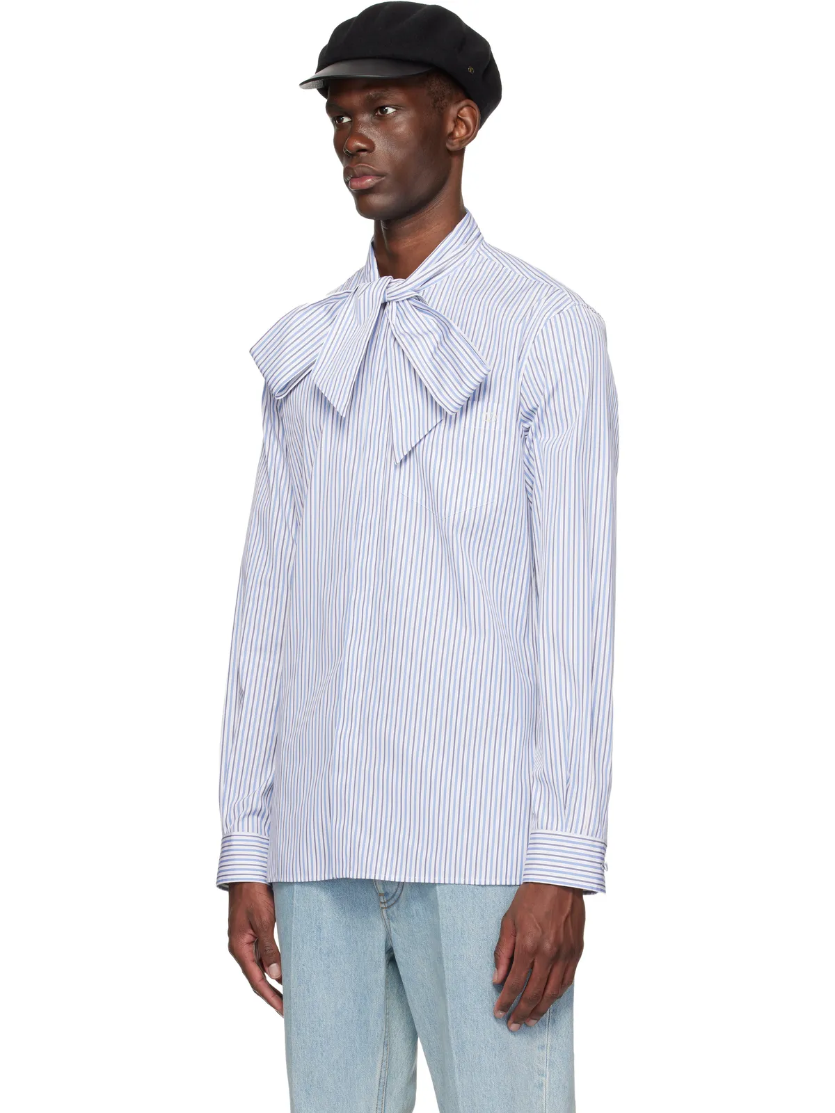 Valentino VLogo Signature クラシック ストライプ シャツ - 画像4