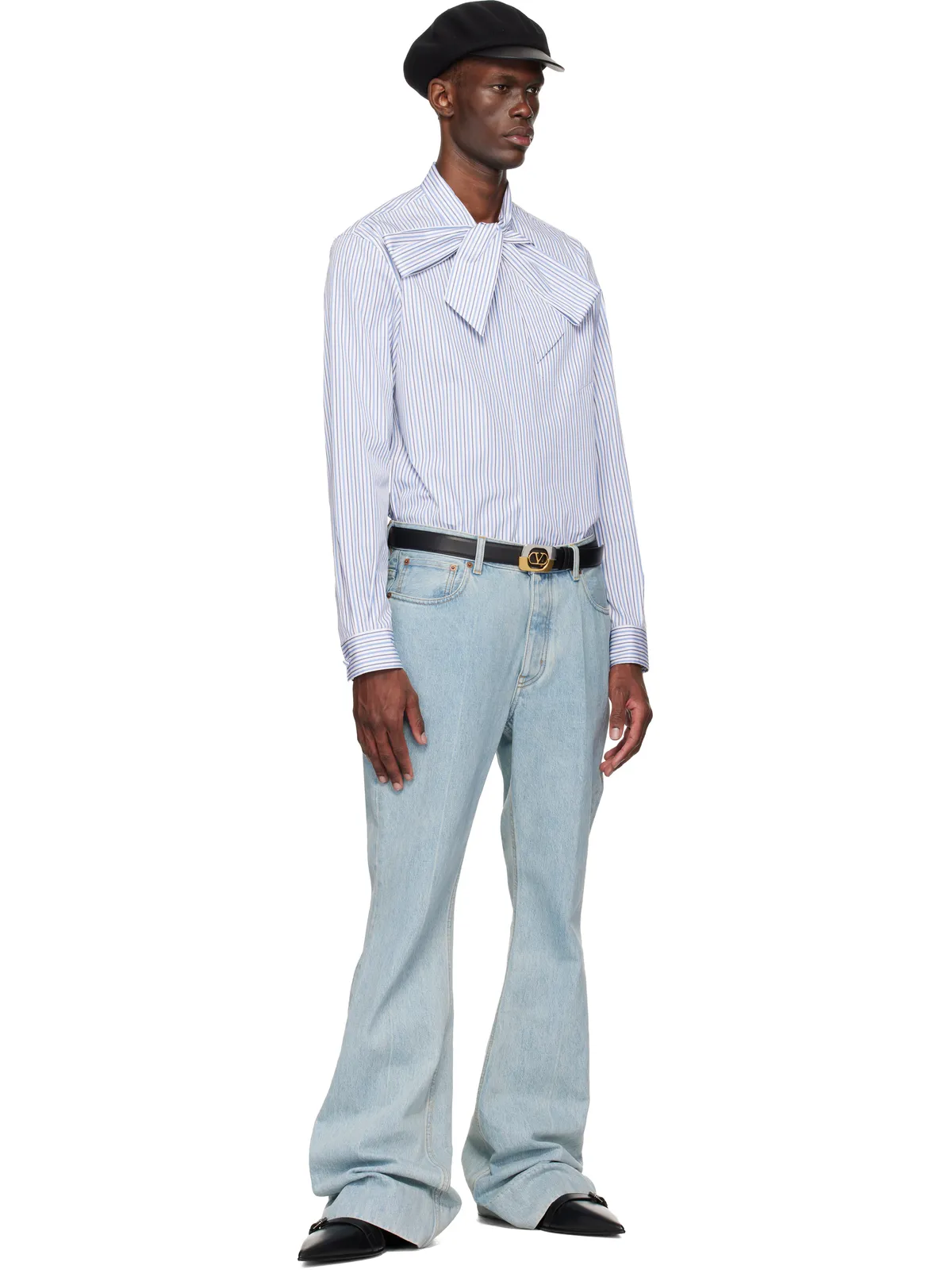 Valentino VLogo Signature クラシック ストライプ シャツ - 画像5