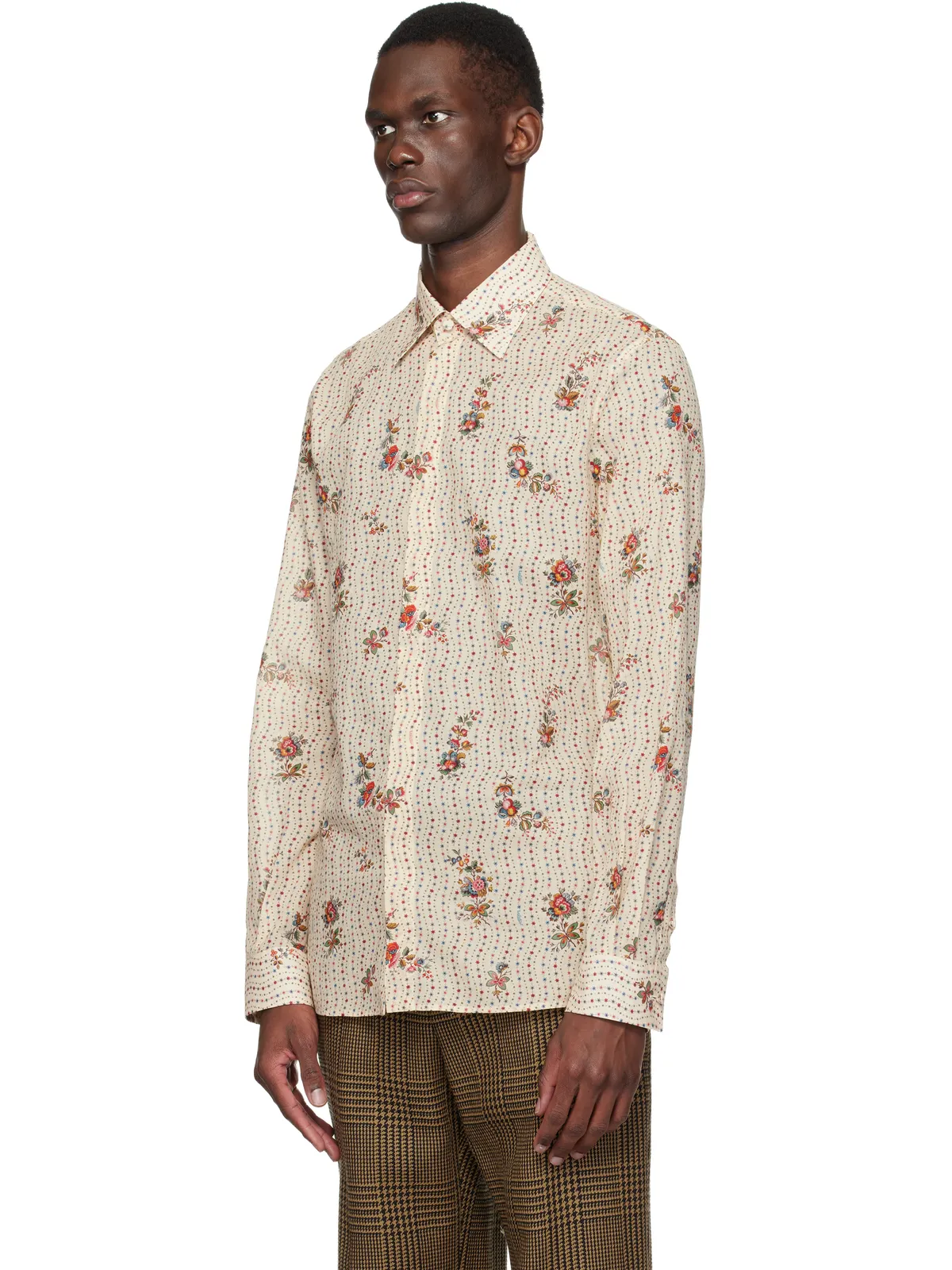 Valentino Papier Floral シャツ - 画像4