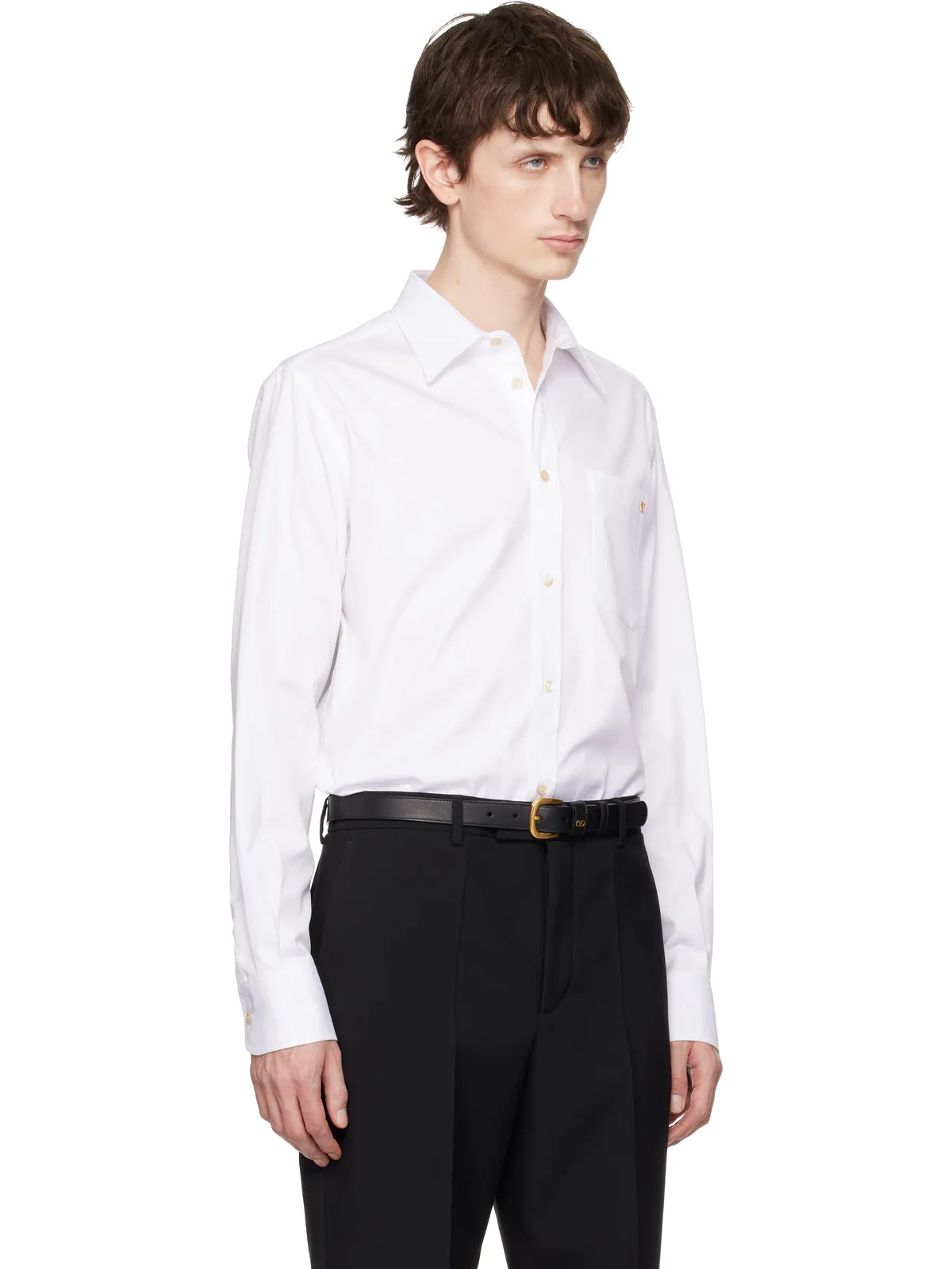 Valentino VGold オックスフォード コットン シャツ - 画像2