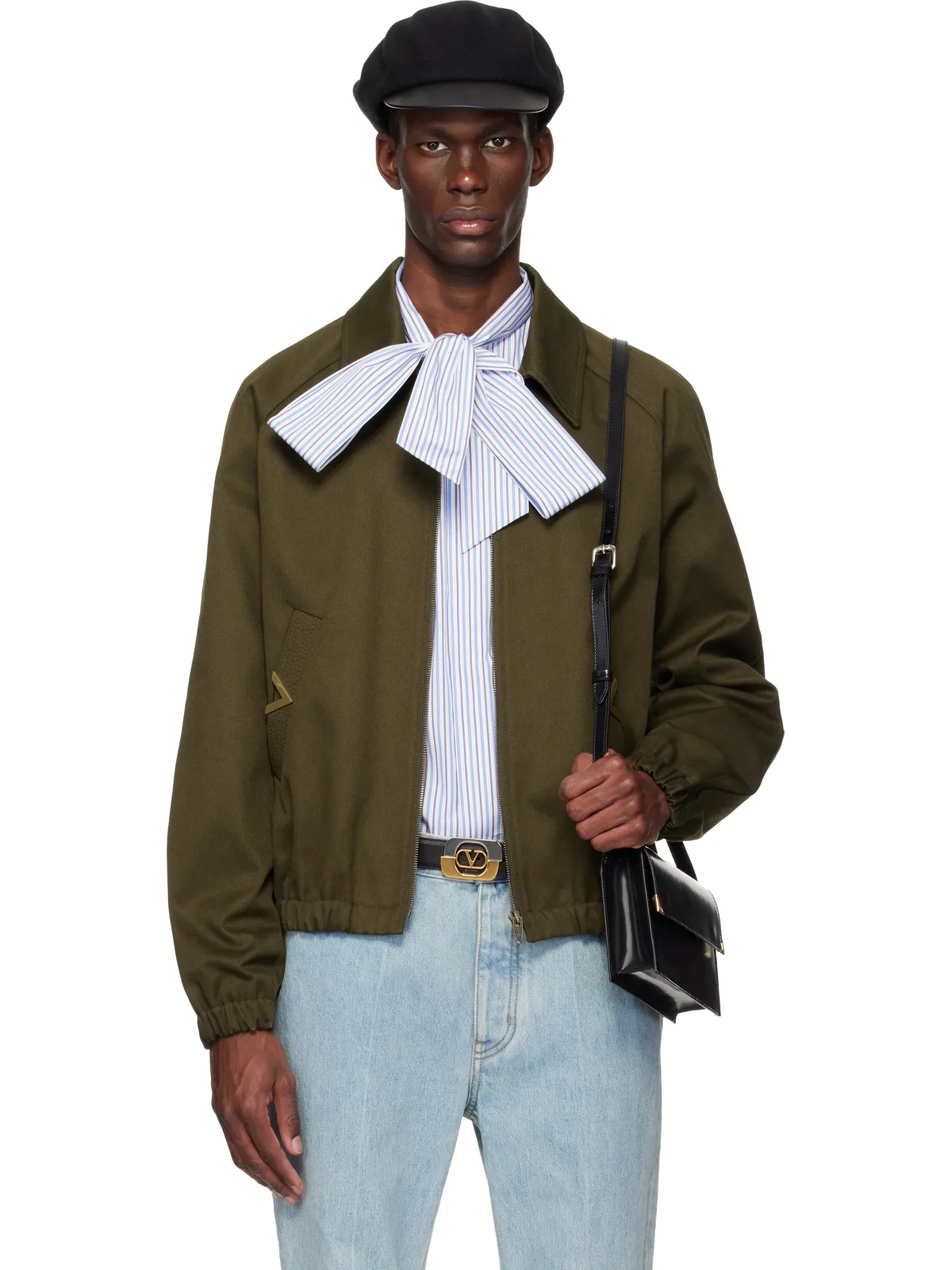 Valentino コットン ギャバジン ボンバージャケット - 画像1