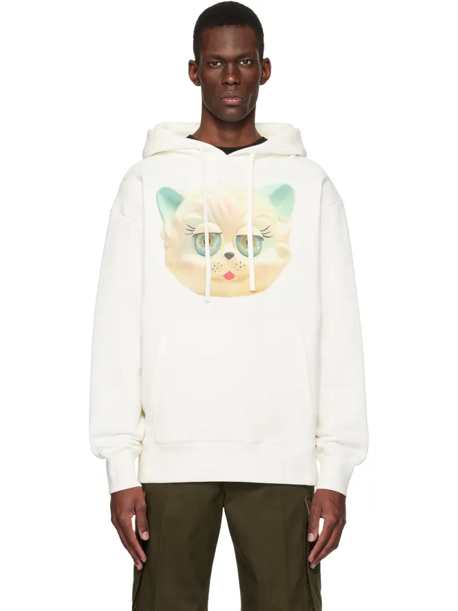 Valentino Valentino 'Le Chat De La Maison' Print コットン フーディの商品画像