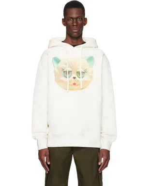 Valentino 'Le Chat De La Maison' Print コットン フーディ - サムネイル1