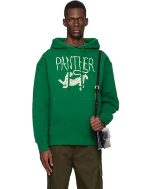 Valentino 'Panther' Print コットン フーディ - サムネイル1