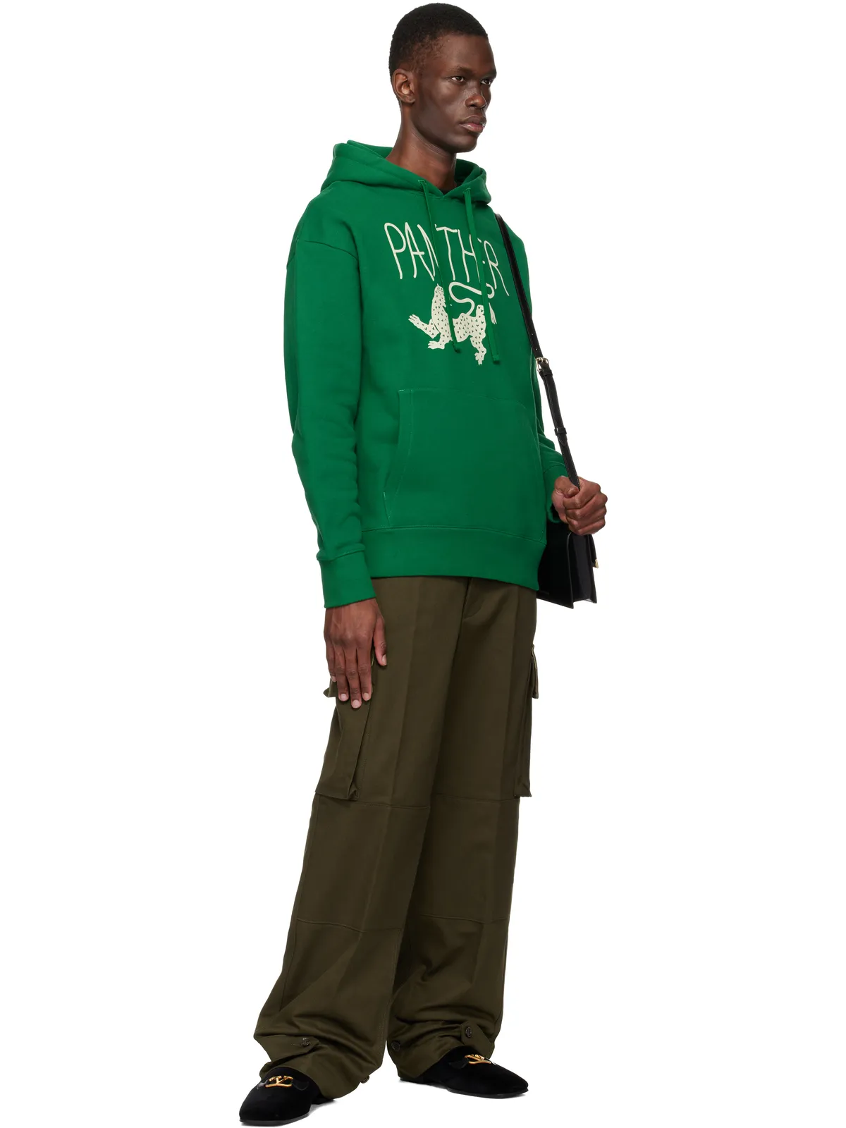 Valentino 'Panther' Print コットン フーディ - 画像4