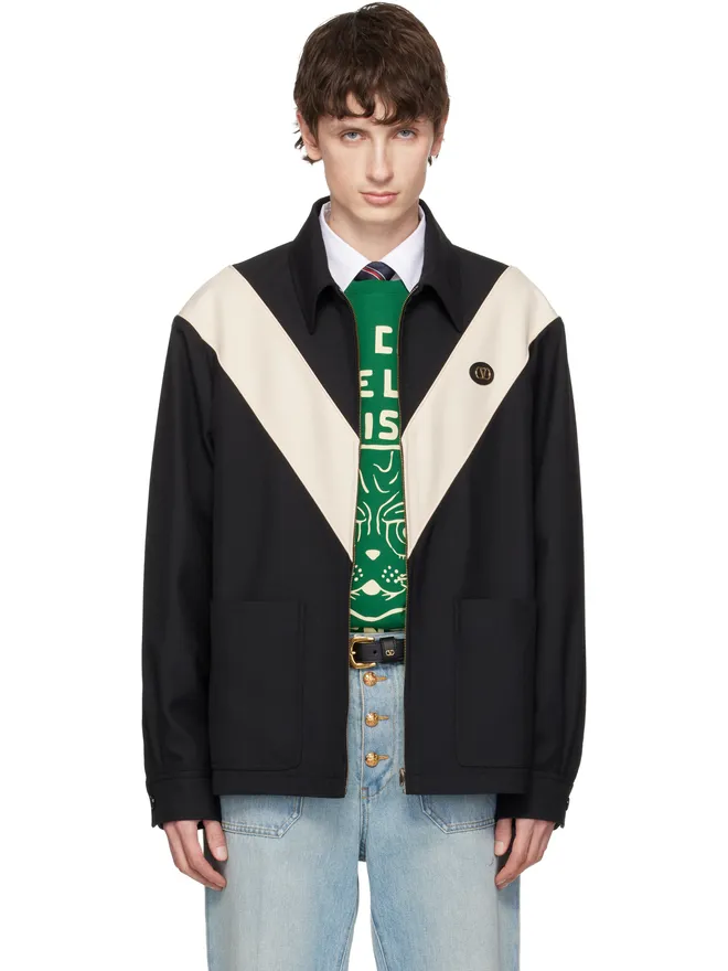 Valentino Valentino VLogo Signature Diagonal Wool ジャケットの商品画像