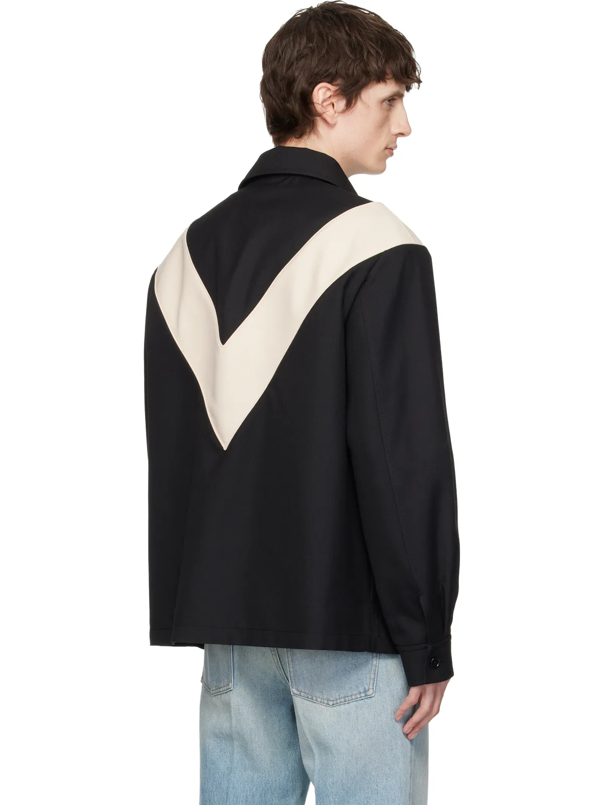 Valentino VLogo Signature Diagonal Wool ジャケット - 画像3