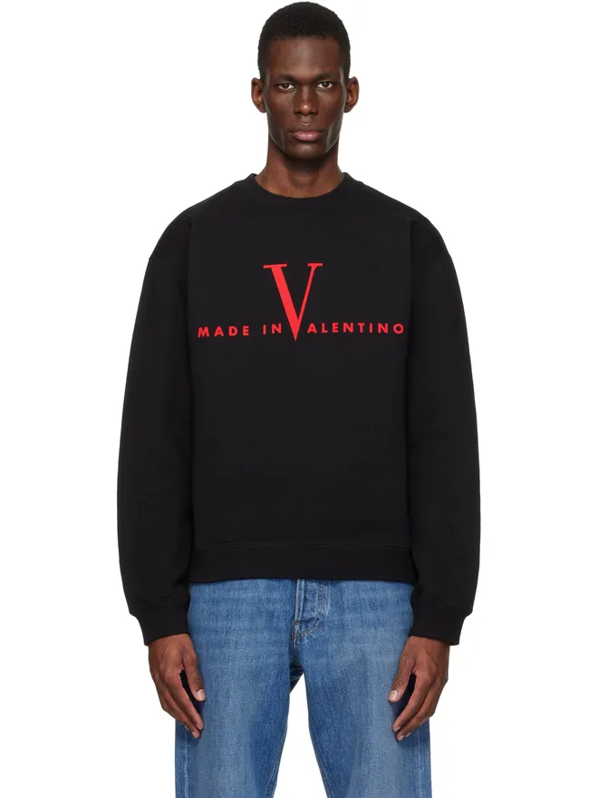 Valentino Valentino 'Made in Valentino' Print コットン スウェットシャツの商品画像