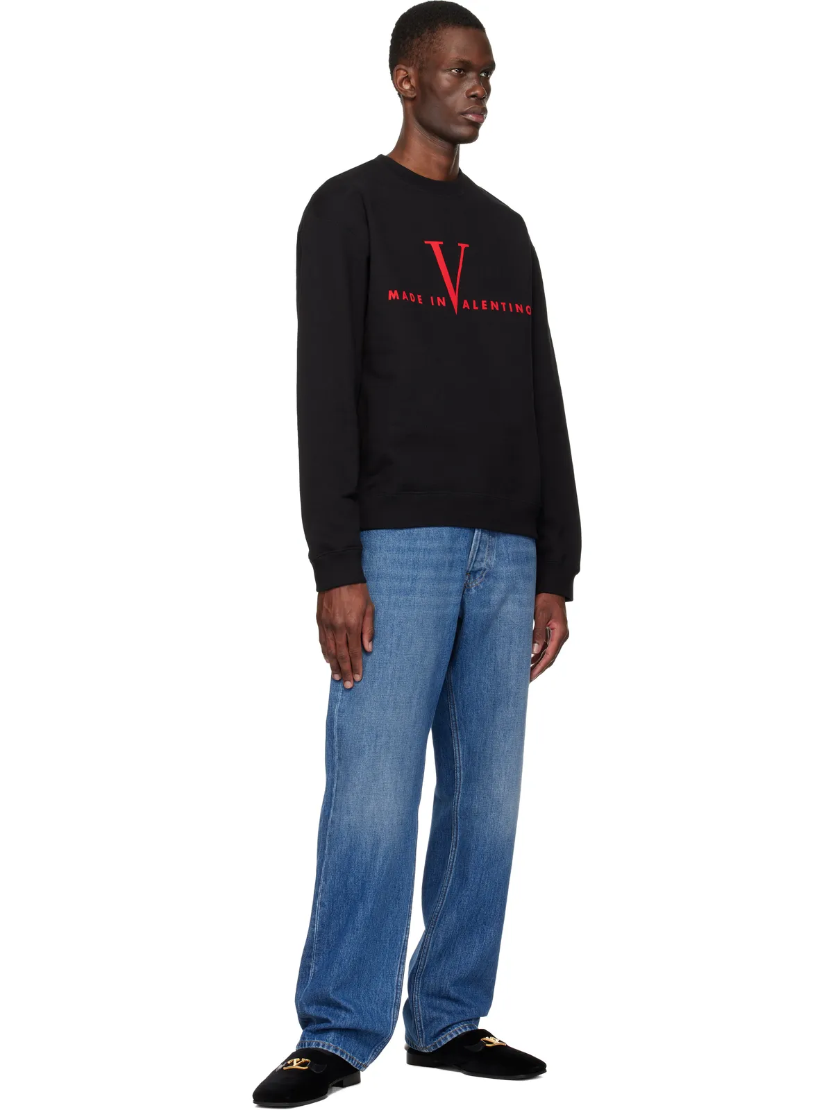 Valentino 'Made in Valentino' Print コットン スウェットシャツ - 画像4