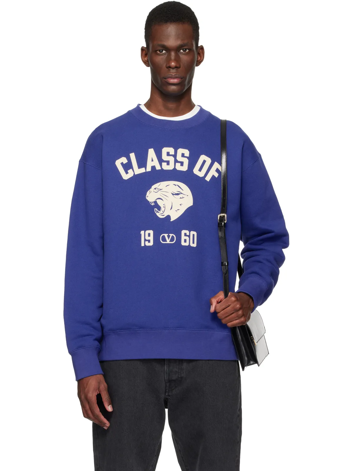 Valentino Panther 'Class of 1960' Print コットン スウェットシャツ - 画像1