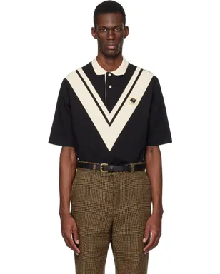 Valentino Inlaid V Panther Patch ポロシャツ - サムネイル1