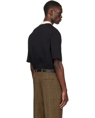 Valentino Inlaid V Panther Patch ポロシャツ - サムネイル3