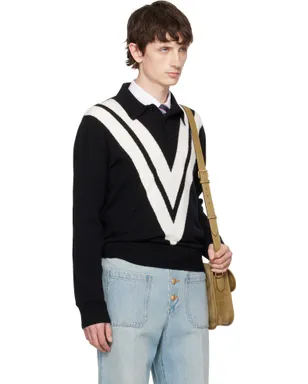 Valentino ロゴ ウール ニットポロシャツ - サムネイル2