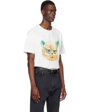 Valentino 'Le Chat De La Maison' Print コットン Tシャツ - サムネイル2