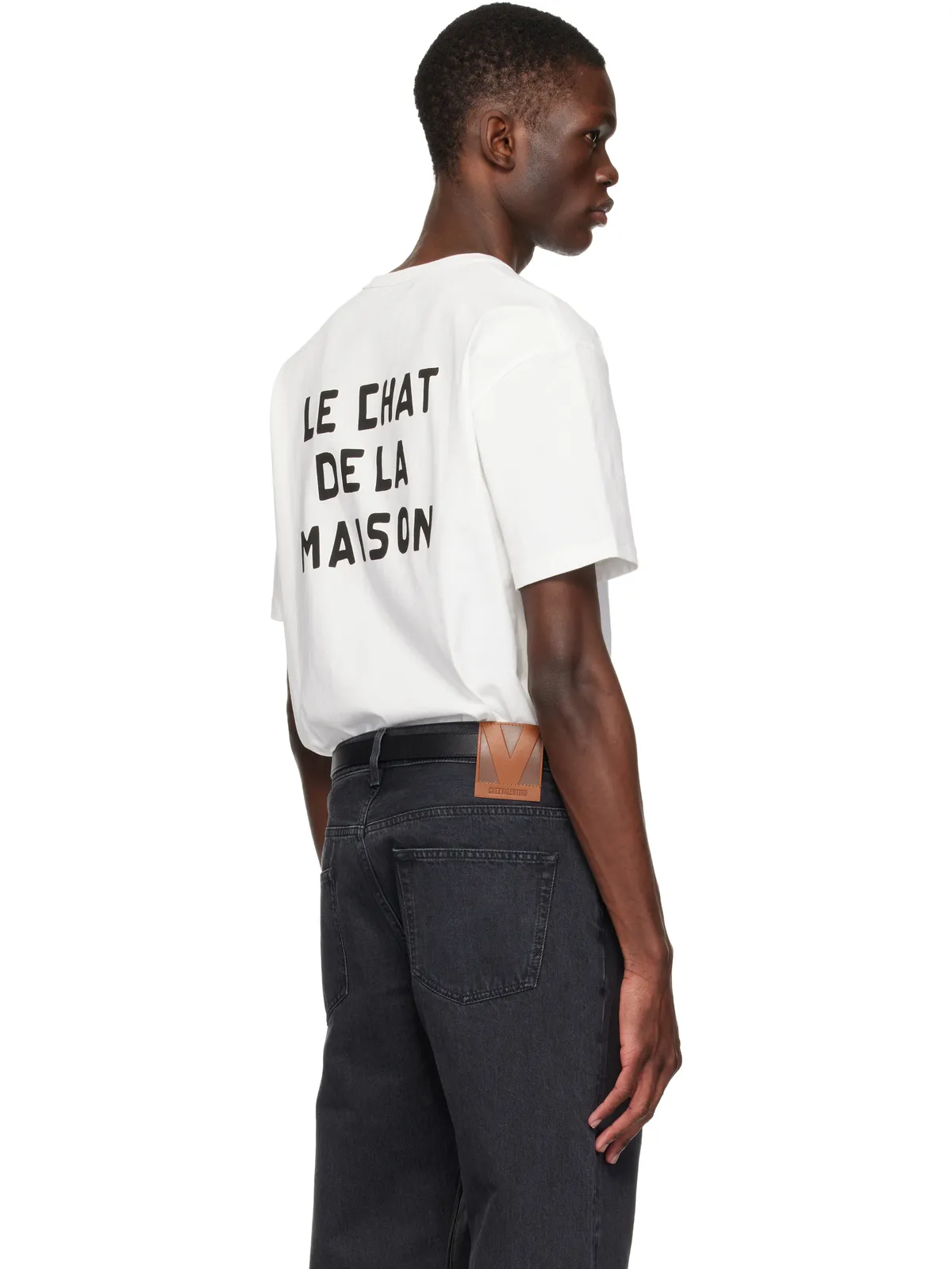 Valentino 'Le Chat De La Maison' Print コットン Tシャツ - 画像3