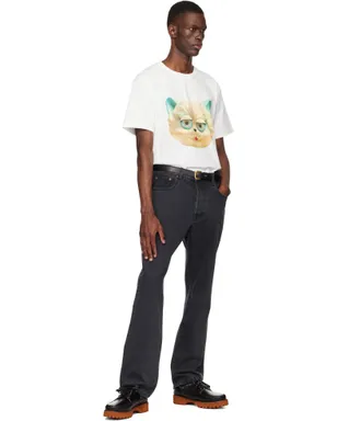 Valentino 'Le Chat De La Maison' Print コットン Tシャツ - サムネイル5