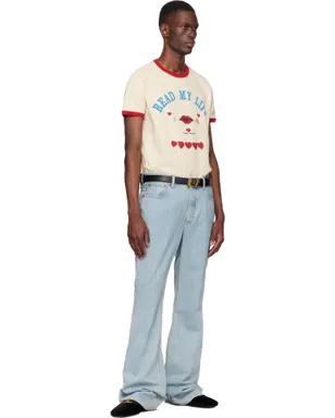 Valentino 'Read My Lips' Print コットン Tシャツ - サムネイル5