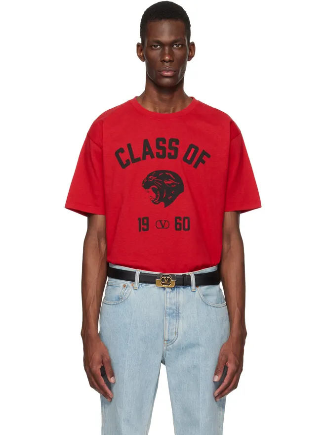 Valentino Valentino Panther 'Class of 1960' Print コットン Tシャツの商品画像