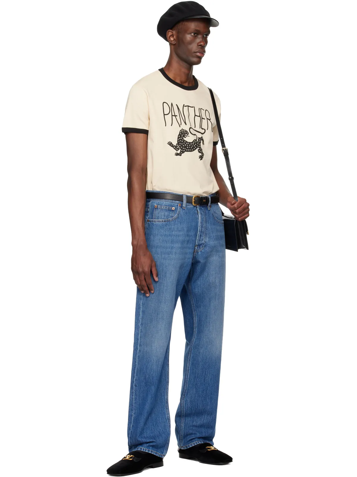 Valentino 'Panther' Print コットン Tシャツ - 画像5