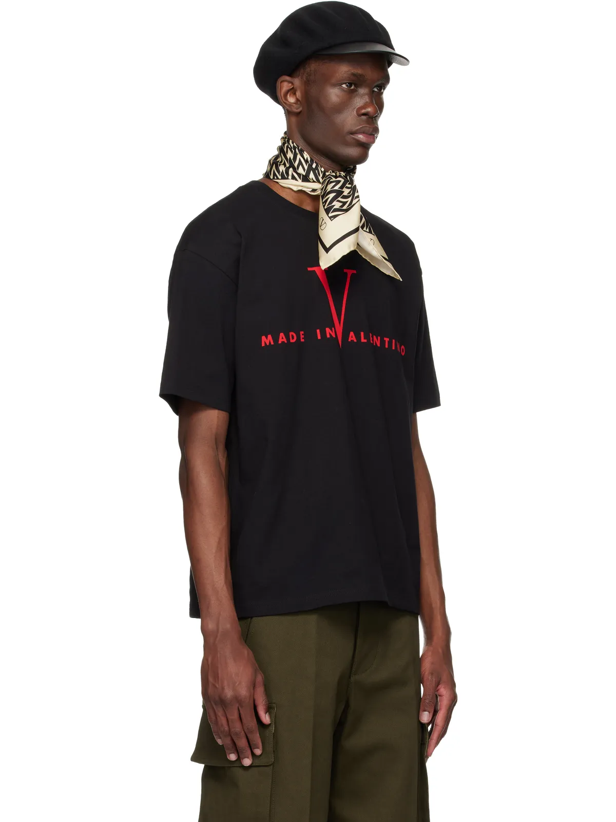 Valentino 'Made in Valentino' Print コットン Tシャツ - 画像2