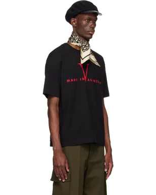 Valentino 'Made in Valentino' Print コットン Tシャツ - サムネイル2