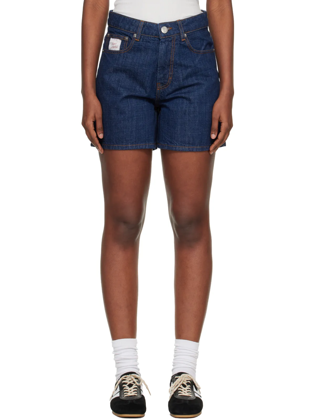 AMI Paris Ami Paris Heritage コットン デニムショートパンツ - 画像1