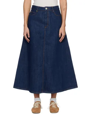 AMI Paris コットン デニム マキシスカート - サムネイル1