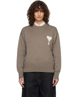 AMI Paris Ami de Coeur ウール＆コットン クルーネック セーター - サムネイル1