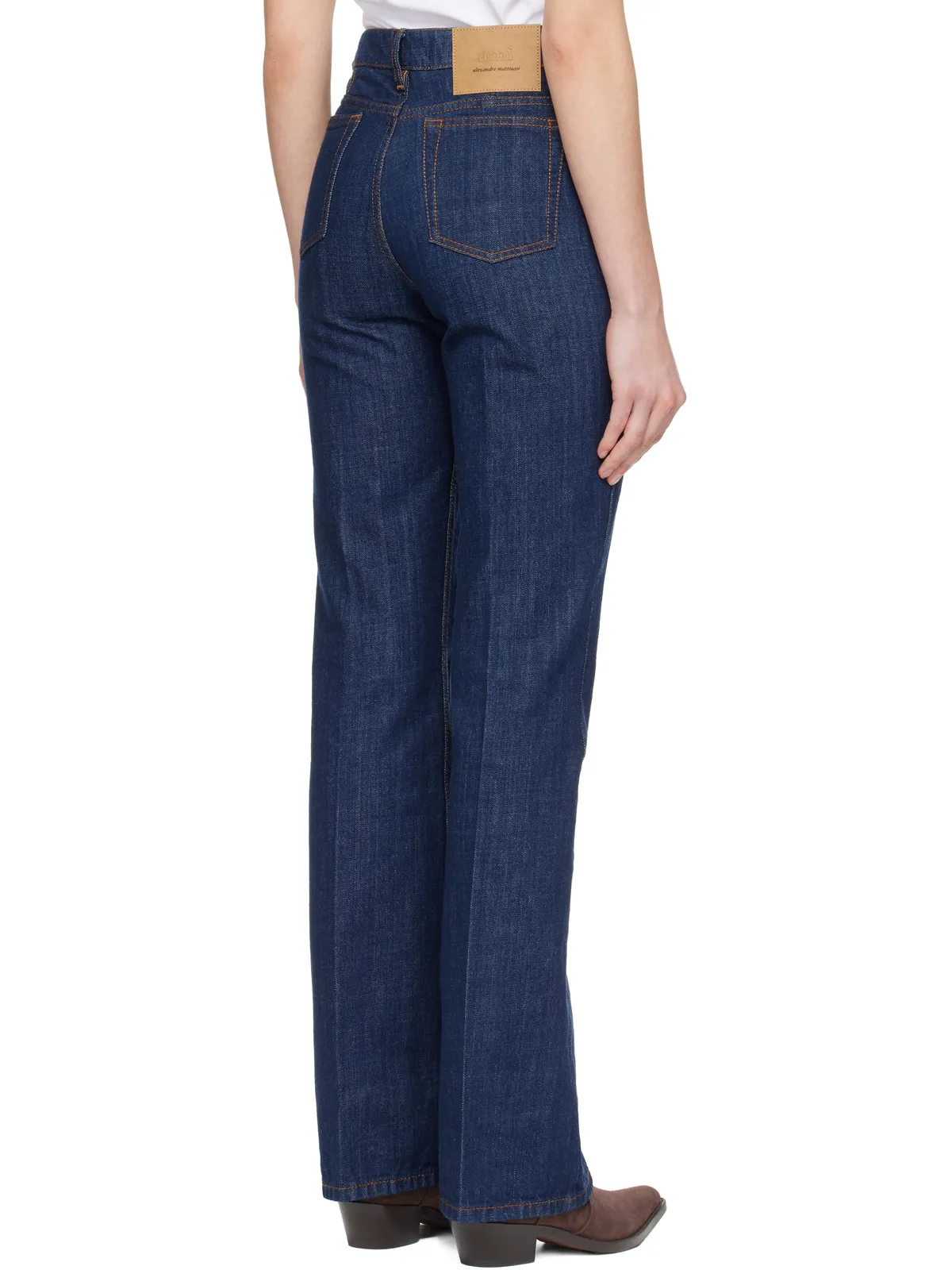 AMI Paris コットン ブーツカット ジーンズ - 画像3