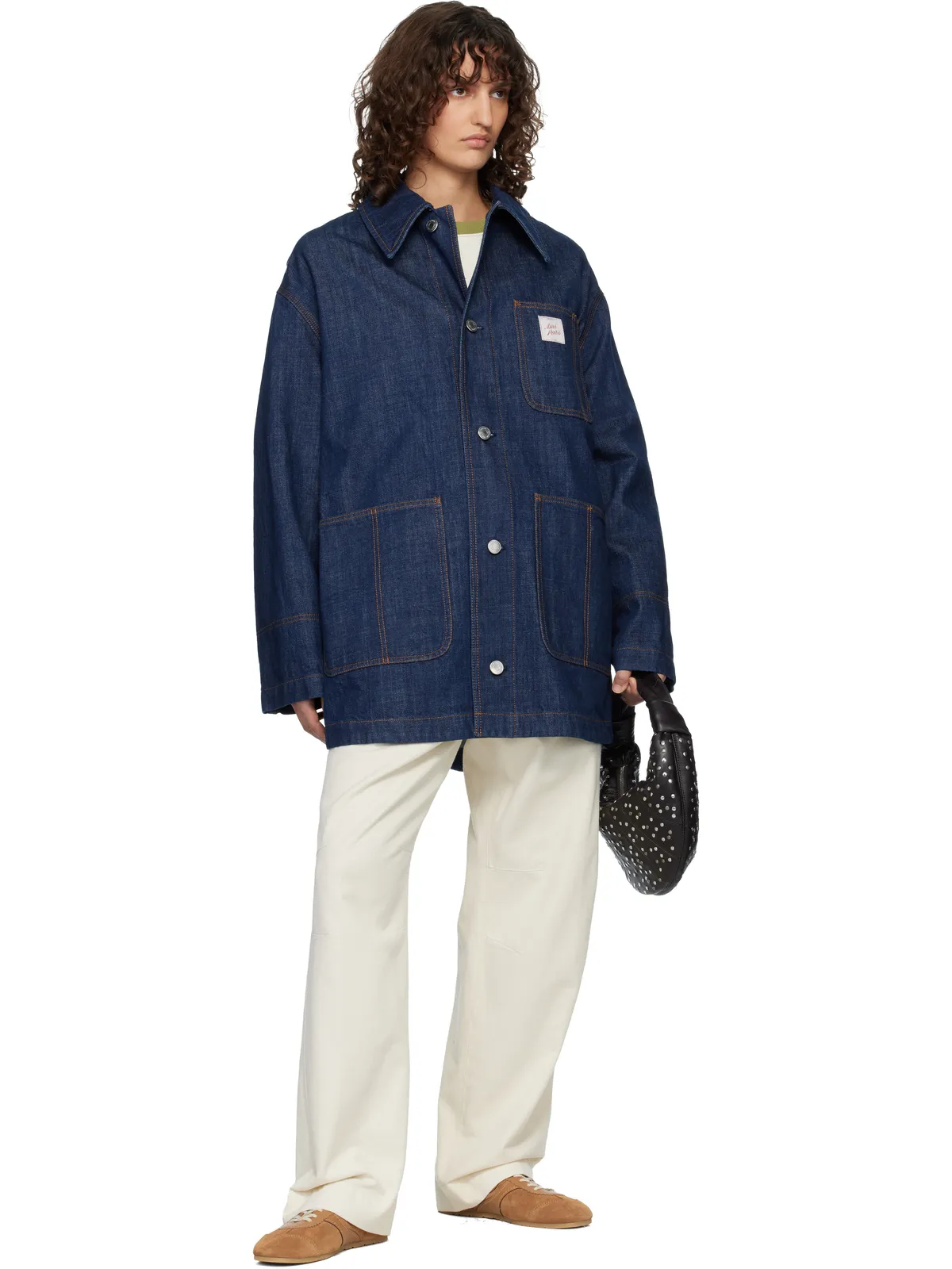 AMI Paris Cotton 'Ami Paris Heritage' Label ワークジャケット - 画像4