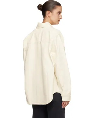 AMI Paris Cotton Knitted 'Ami De Coeur' オーバーシャツ - サムネイル3