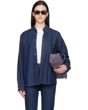 AMI Paris Ami de Coeur コットン デニムシャツ - サムネイル1