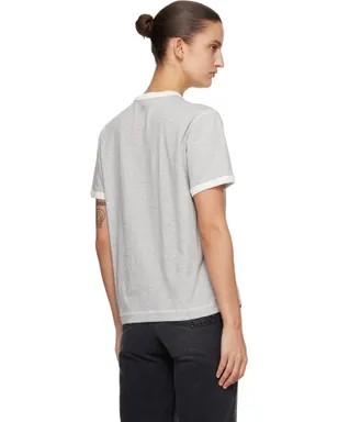 AMI Paris Cotton 'Ami Paris' ニット パッチ Tシャツ - サムネイル3