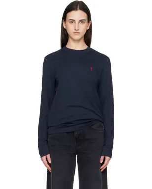 AMI Paris Ami de Coeur コットン 長袖Tシャツ - サムネイル1