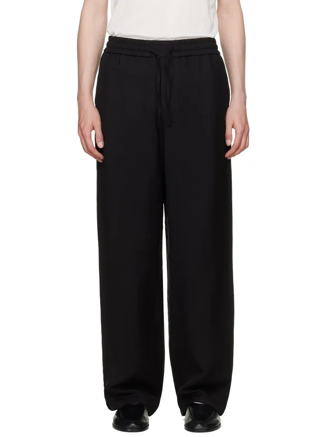 AMI Paris AMI Paris Blended Linen Elasticated Waist トラウザーズの商品画像