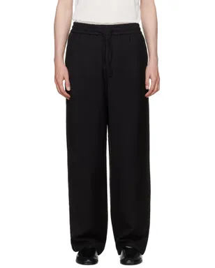 AMI Paris Blended Linen Elasticated Waist トラウザーズ - サムネイル1
