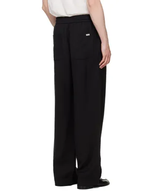 AMI Paris Blended Linen Elasticated Waist トラウザーズ - サムネイル3