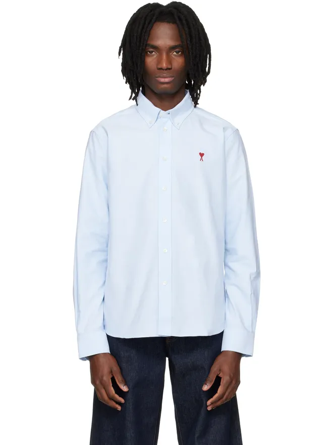AMI Paris AMI Paris Classic Embroidered ADC ボタンダウンカラー 長袖シャツの商品画像