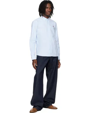 AMI Paris Classic Embroidered ADC ボタンダウンカラー 長袖シャツ - サムネイル4