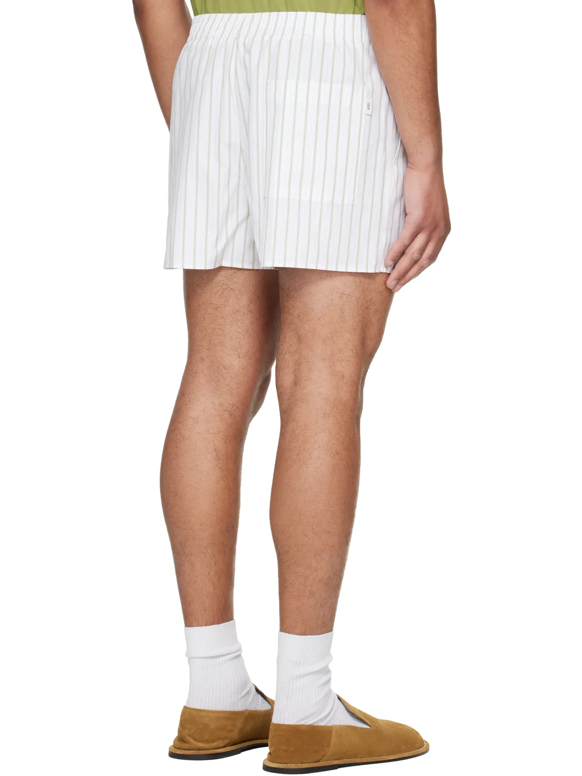 AMI Paris コットン エラスティック ショートパンツ - 画像3