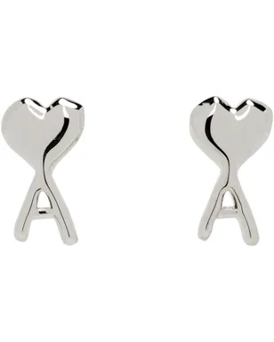 AMI Paris Ami de Coeur Hammered ピアス - サムネイル1